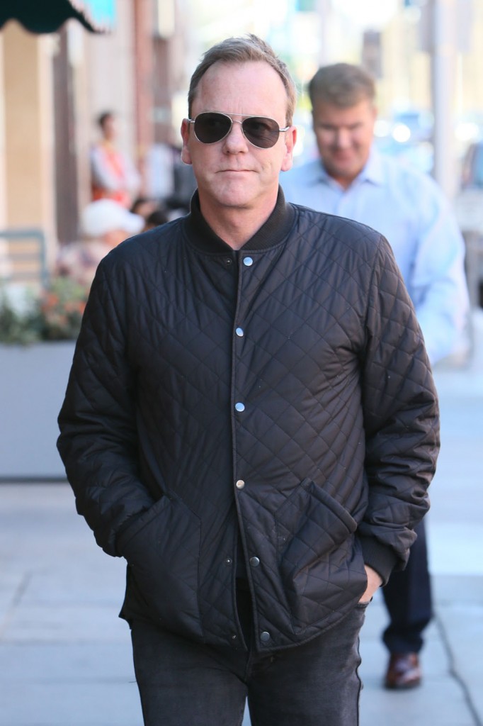 Kiefer Sutherland seen going to the doctors in Beverly Hills