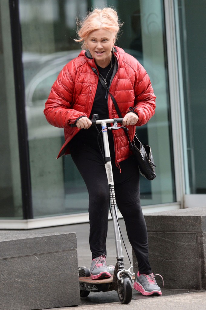 Hugh Jackman spends a day out with his wife Deborra-Lee Furness, daughter Ava Eliot and dogs in Manhattan, NYC