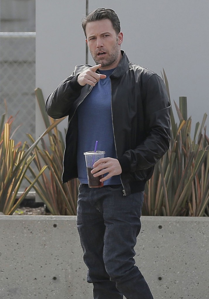 Exclusive... Ben Affleck Goes To A Studio In Santa Monica