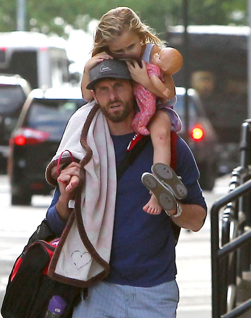 Jason Hoppy Gives Bryn A Ride On His Shoulders