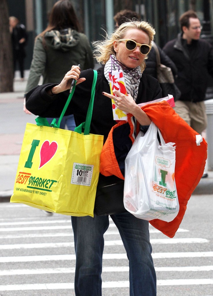 Naomi Watts Shops With Her Sons In NYC