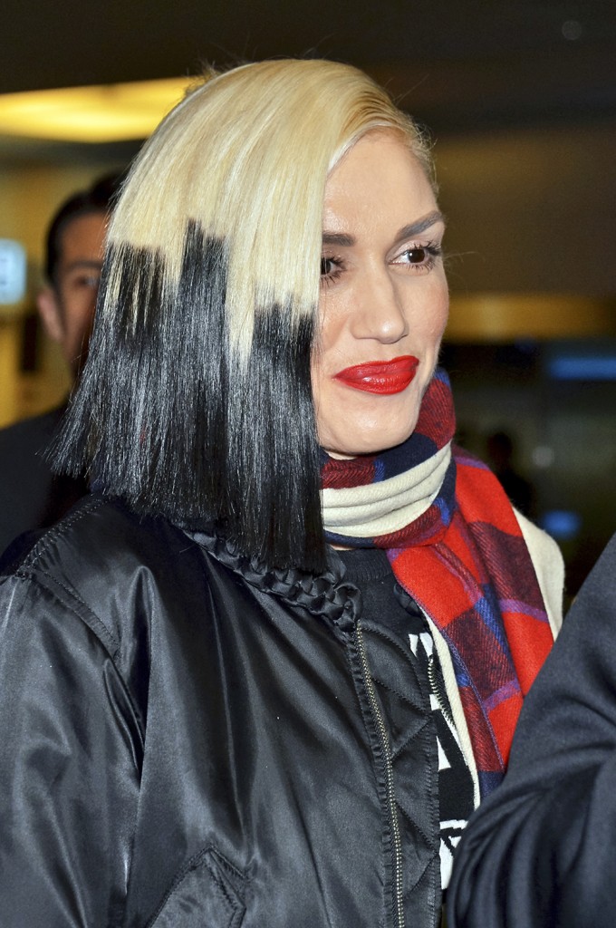 Gwen Stefani is seen at Haneda Airport