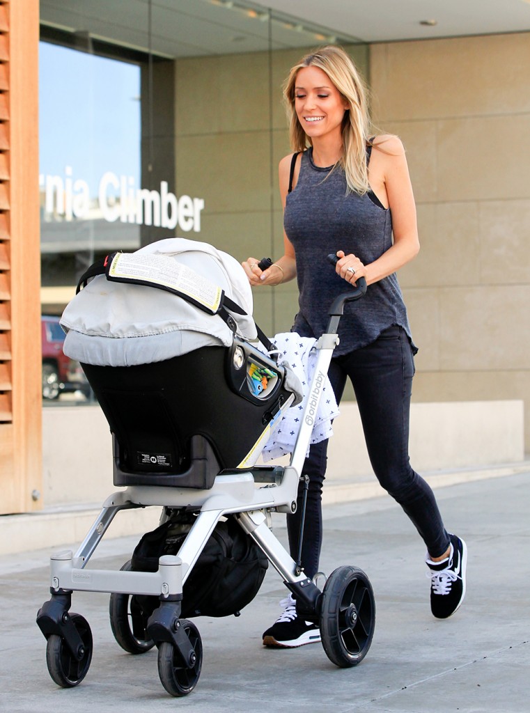 Kristin Cavallari Goes For A Walk With Her Baby In BH
