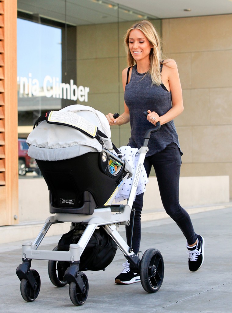 Kristin Cavallari Goes For A Walk With Her Baby In BH
