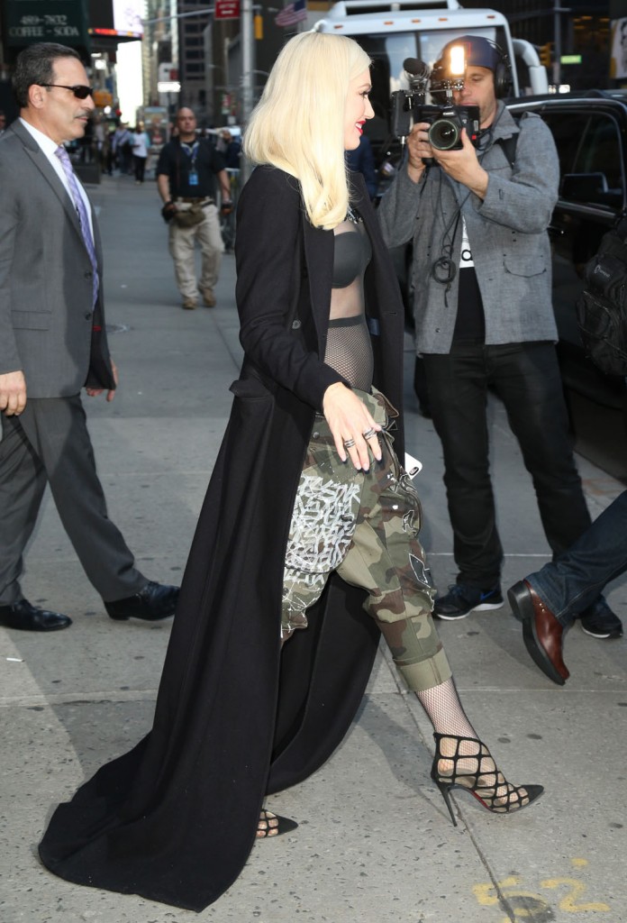 Gwen Stefani At 'Late Show Wtih Stephen Colbert' In NYC