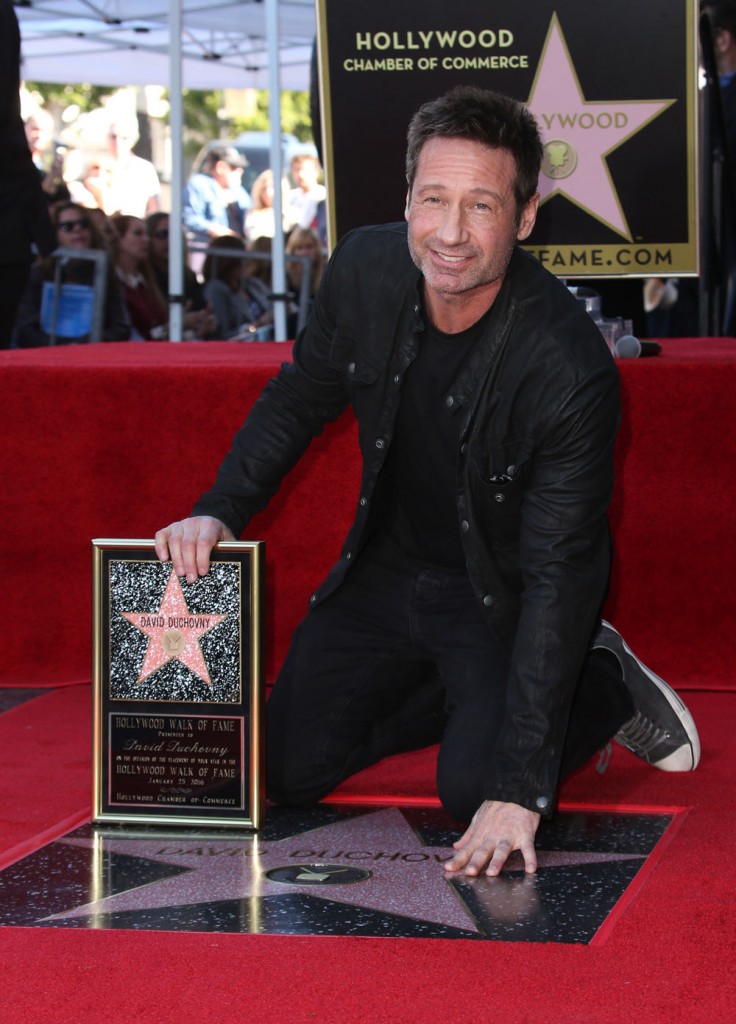 David Duchovny Honored With Star On The Hollywood Walk Of Fame