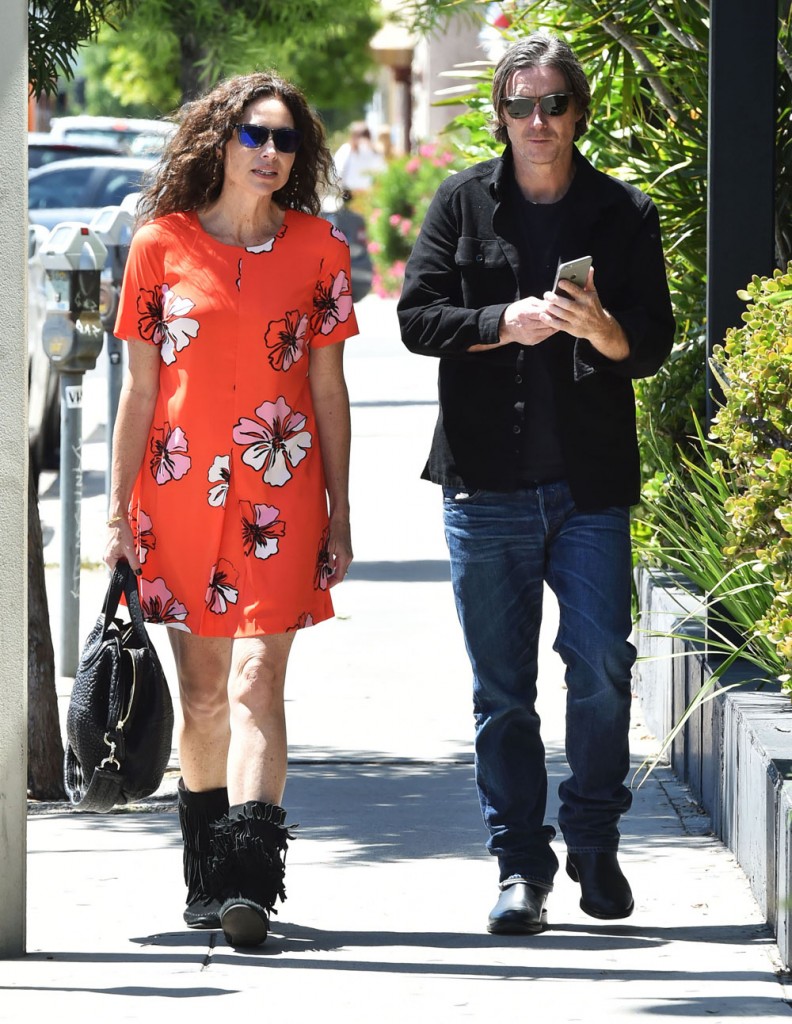 Exclusive... Minnie Driver & Neville Wakefield Hold Hands In West Hollywood