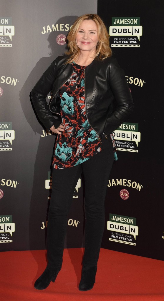 Kim Cattrall attends a screening of her movie 'Sensitive Skin' as part of the Jameson Dublin International Film Festival