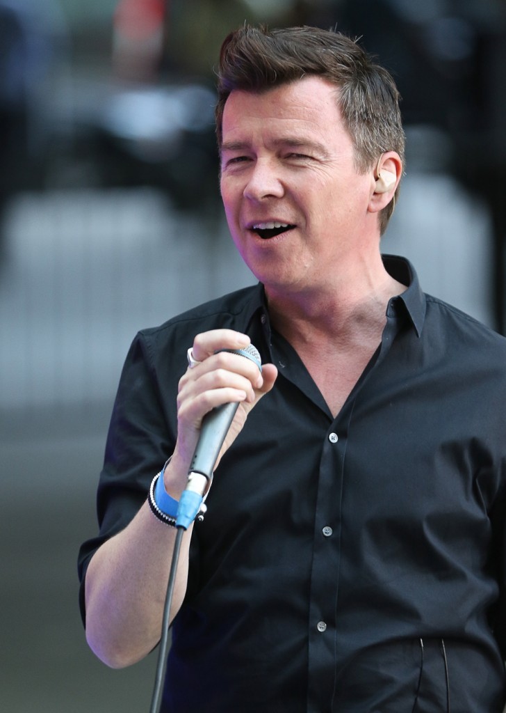 Rick Astley rehearses ahead of The One Show performance