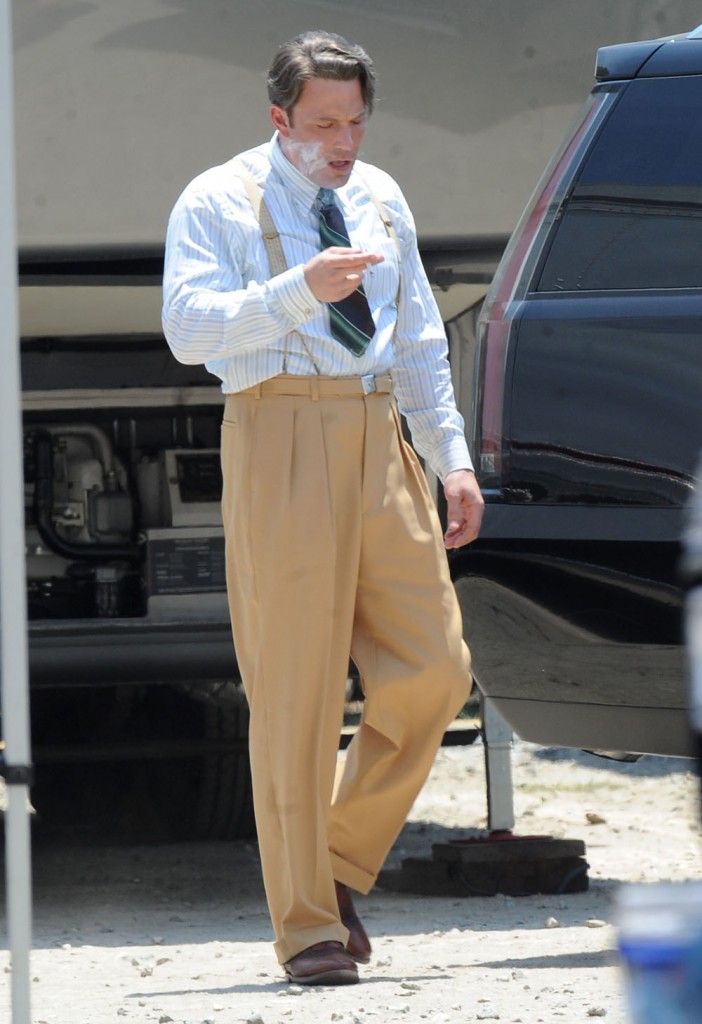 Ben Affleck filming "Live By Night"