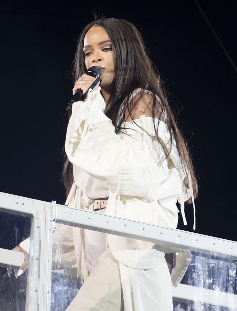 Rihanna Performs in Concert in Stockholm