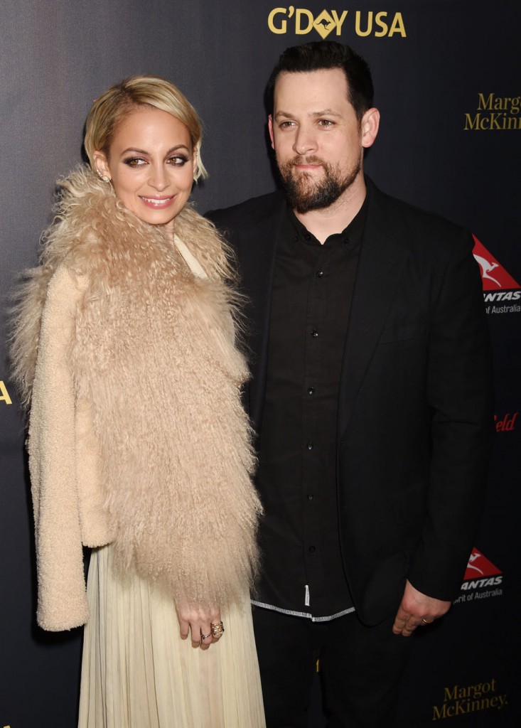 Nicole Richie and Joel Madden arrive at the 2016 G'Day Los Angeles Gala at Vibiana in Los Angeles, California