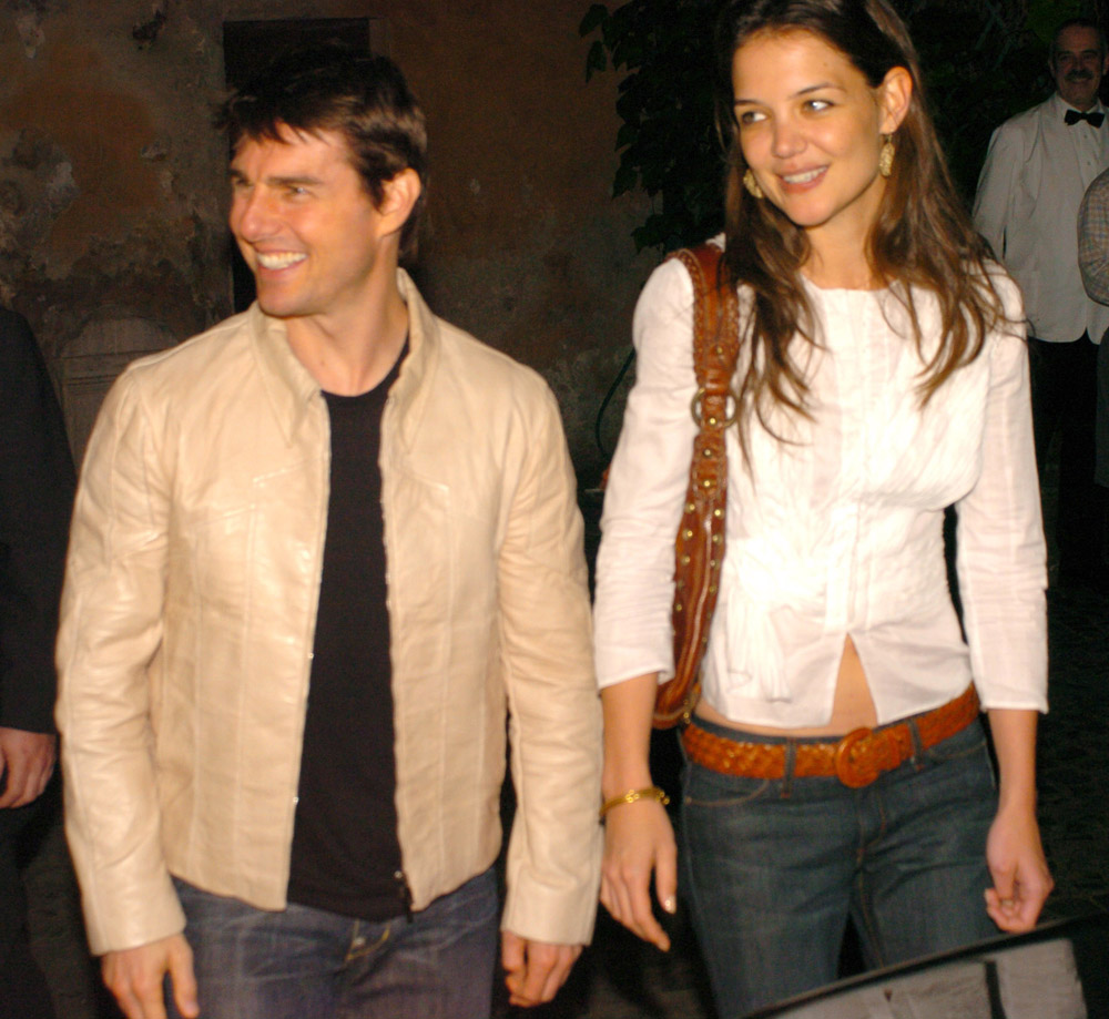Tom Cruise and his new fiance Katie Holmes in Rome