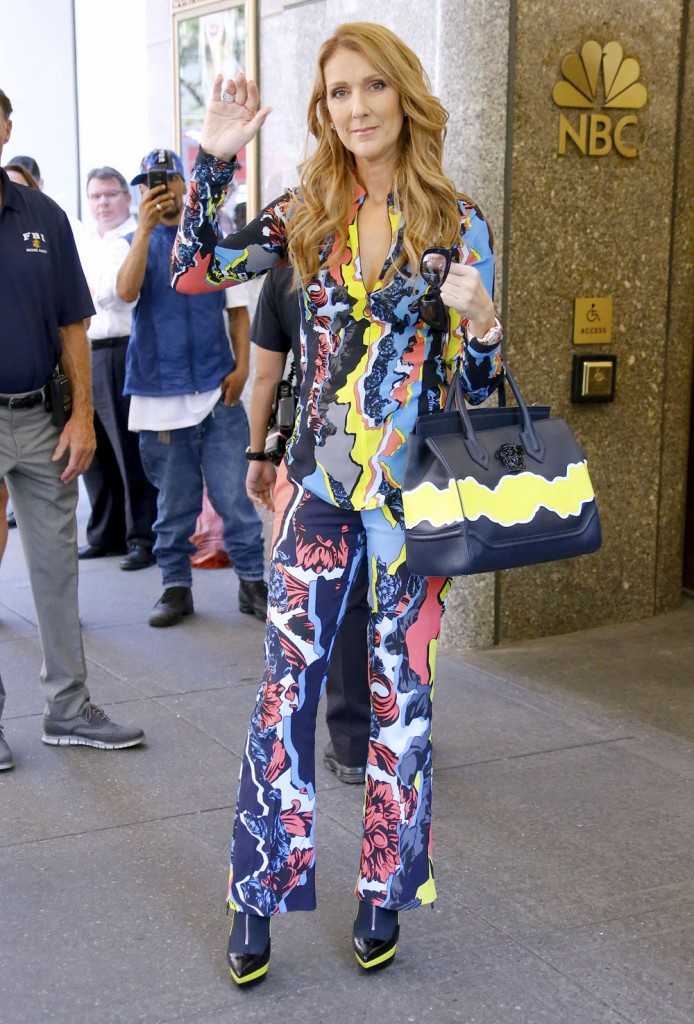 Celine Dion Poses In NYC