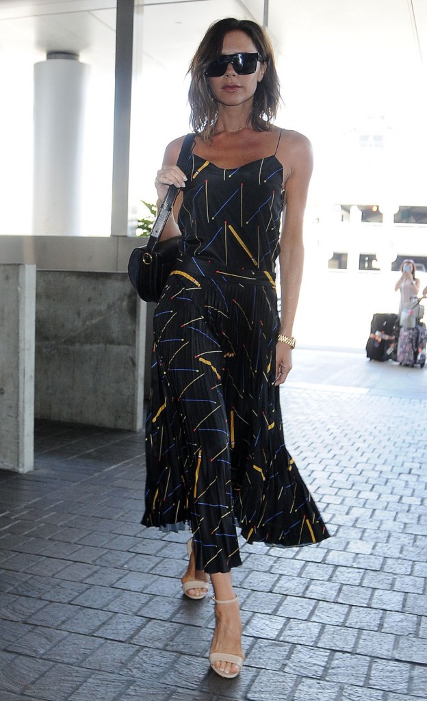 Victoria Beckham Arrives At LAX Airport