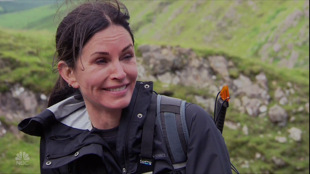 Courteney Cox goes to Ireland on ‘Running Wild With Bear Grylls’ as seen on NBC.