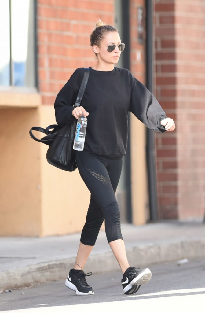 Nicole Richie leaving the gym