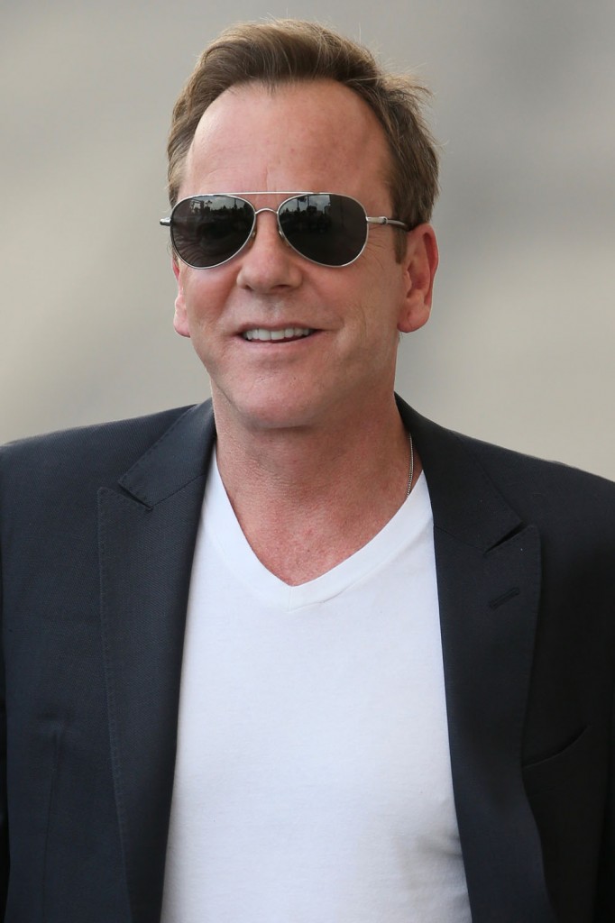 Kiefer Sutherland seen leaving the ABC studios