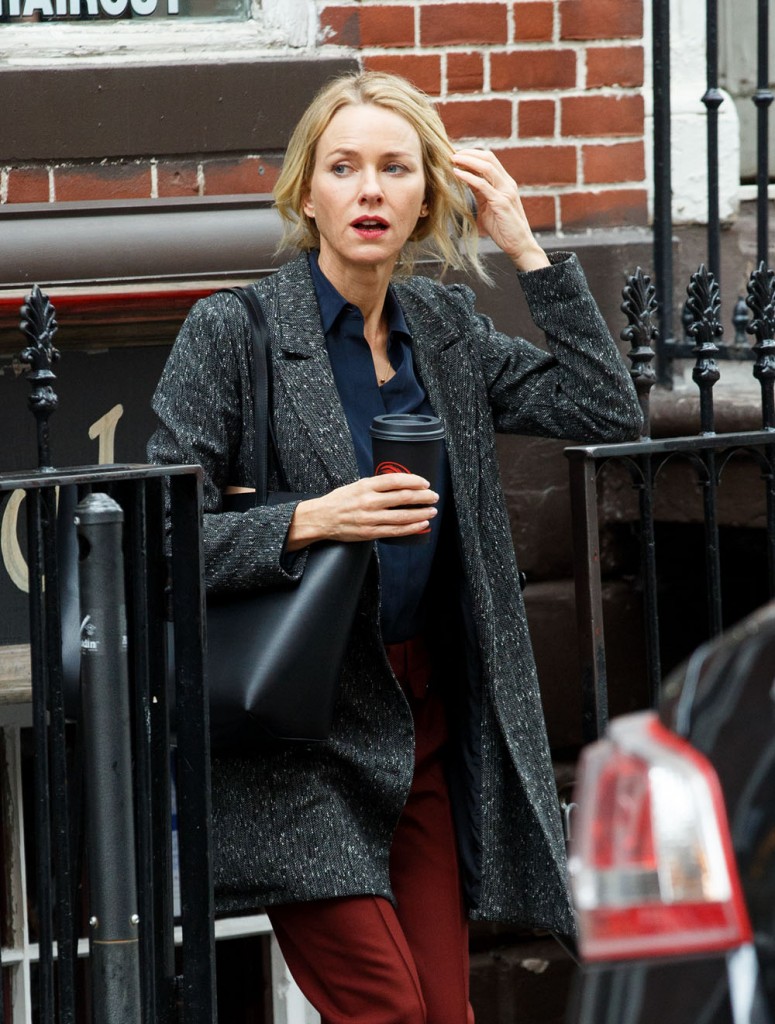 Naomi Watts filming the Netflix psychological drama series 'Gypsy'