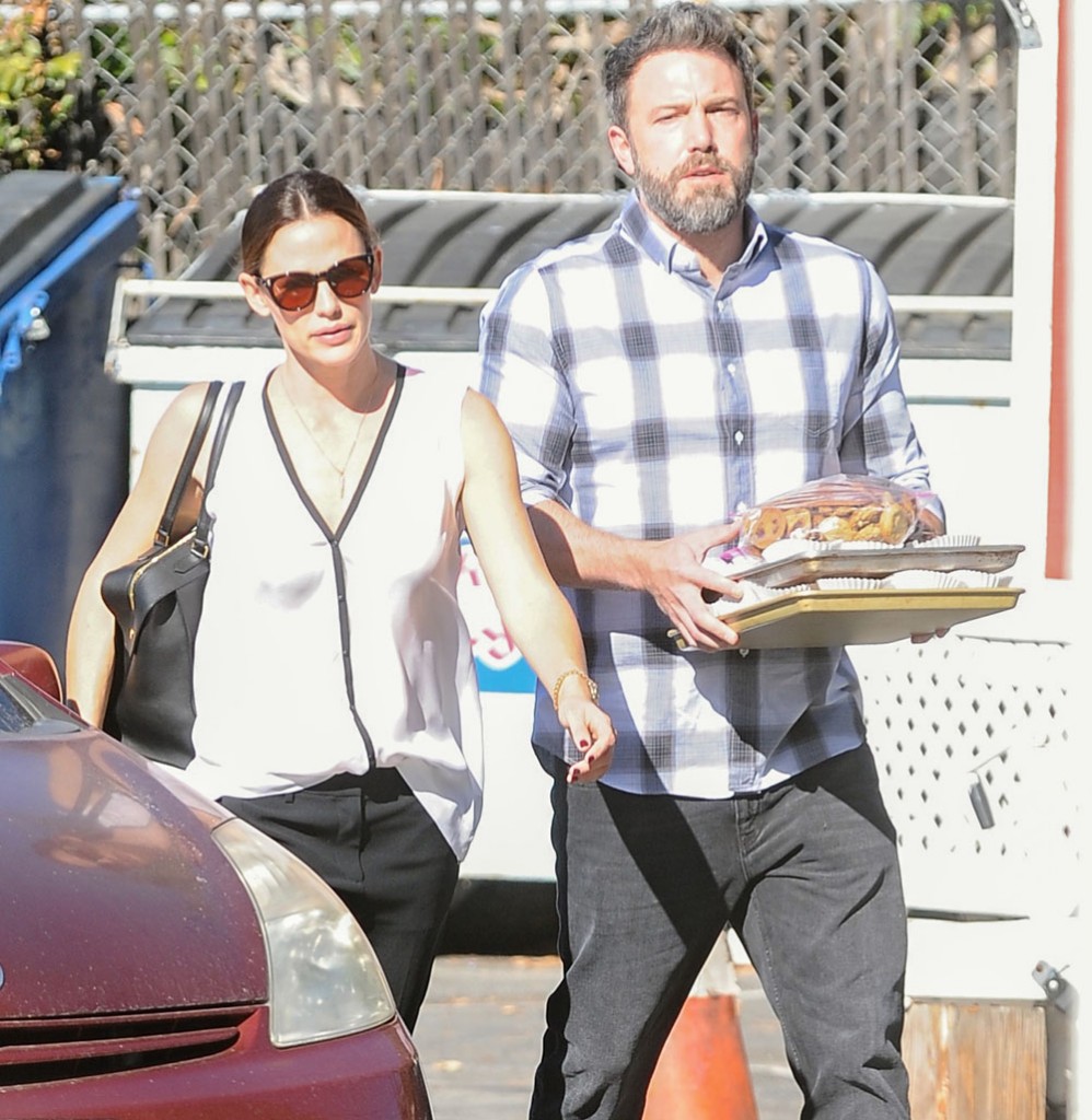 Ben Affleck & Jennifer Garner At Church In LA