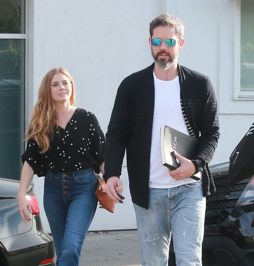 Amy Adams Leaves A Hair Salon In Beverly Hills