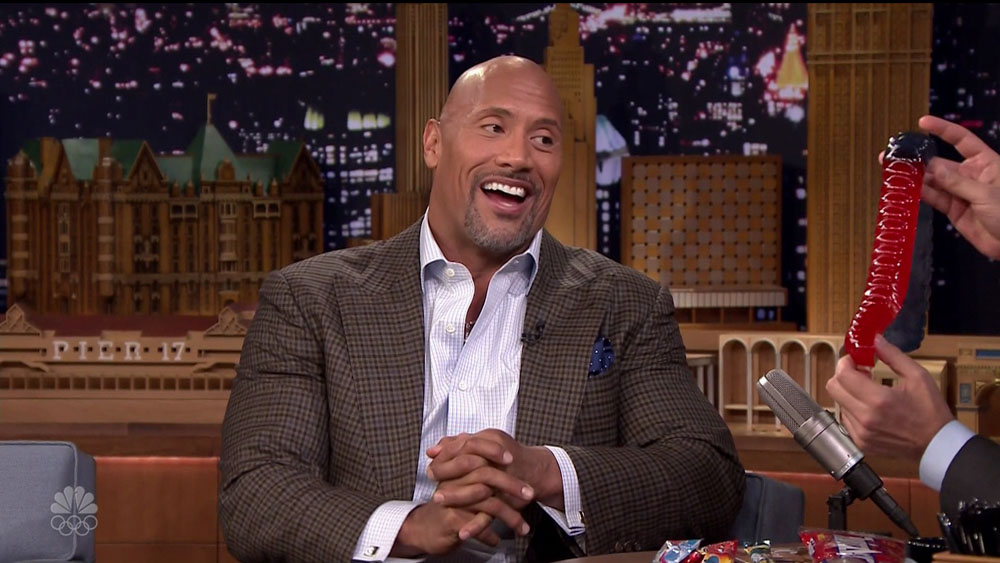 Dwayne Johnson during an appearance on NBC's 'The Tonight Show Starring Jimmy Fallon.'