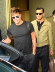 Ricky Martin and boyfriend Jwan Yosef check out of the Armani Hotel Milano