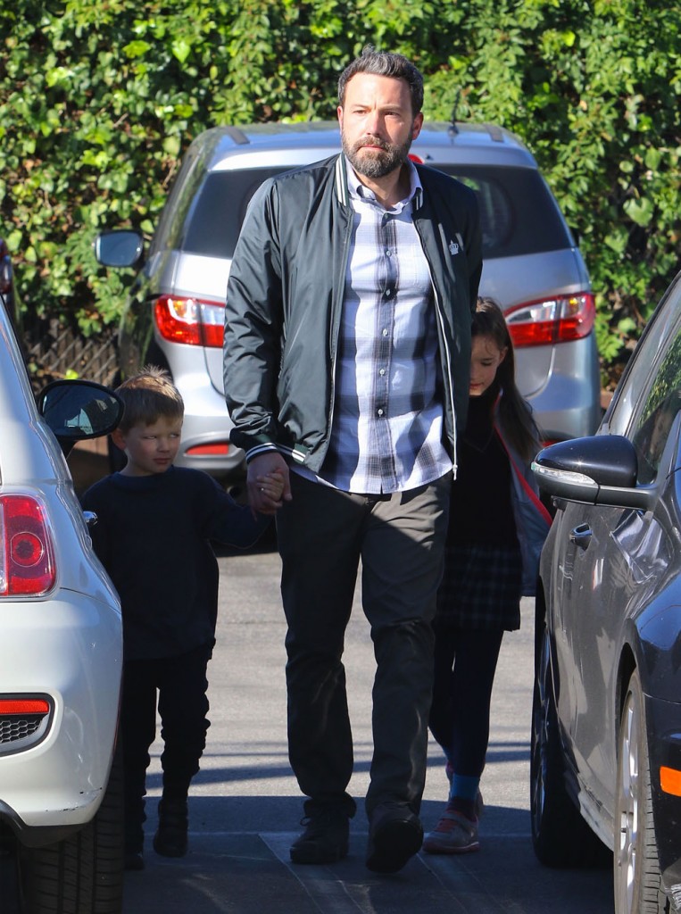 Jennifer Garner & Ben Affleck Attend Church With Their Children