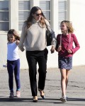 Jennifer Garner & Ben Affleck Attend Church With Their Children