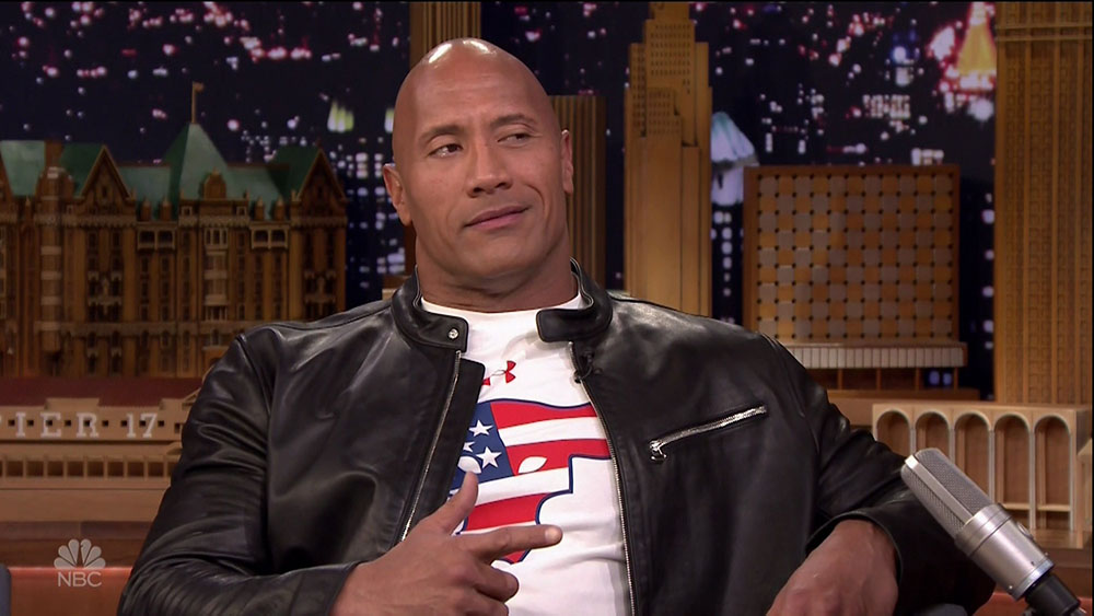 Dwayne Johnson during an appearance on NBC's 'The Tonight Show Starring Jimmy Fallon.'