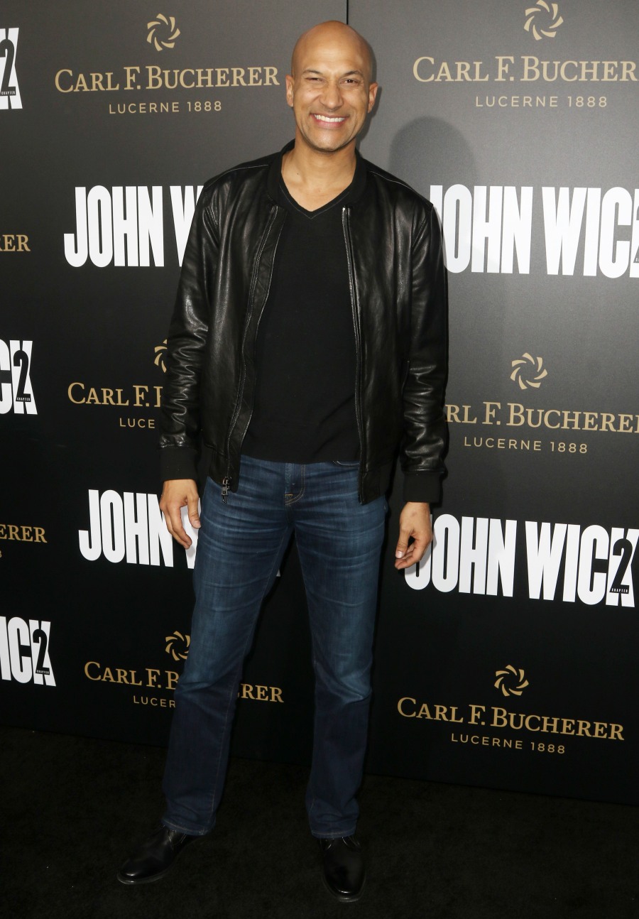 Keanu Reeves and Laurence Fishburne at John Wick: Chapter2 Premiere in Hollywood