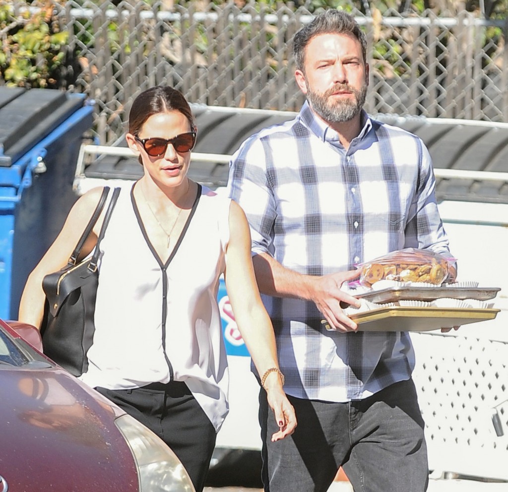 Ben Affleck & Jennifer Garner At Church In LA