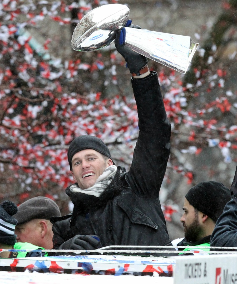 Tom Brady & The New England Patriots Celebrate Their Super Bowl Victory In Boston