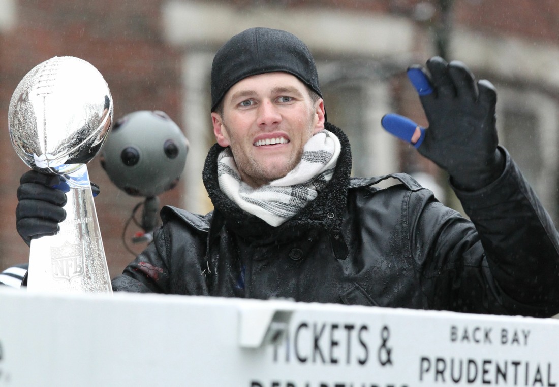 Tom Brady & The New England Patriots Celebrate Their Super Bowl Victory In Boston