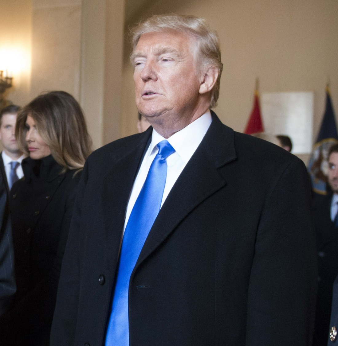 Donald Trump And Mike Pence Visit The Tomb Of The Unknown Soldier