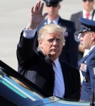 Donald Trump Visits MacDill Air Force Base In Florida