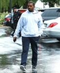 Kanye West Stops By His Office In Calabasas
