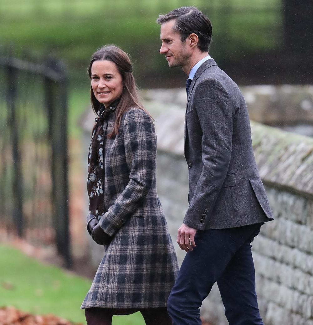 The Duke and Duchess of Cambridge arrive at St Marks Englefield with Prince George and Princess Charlotte