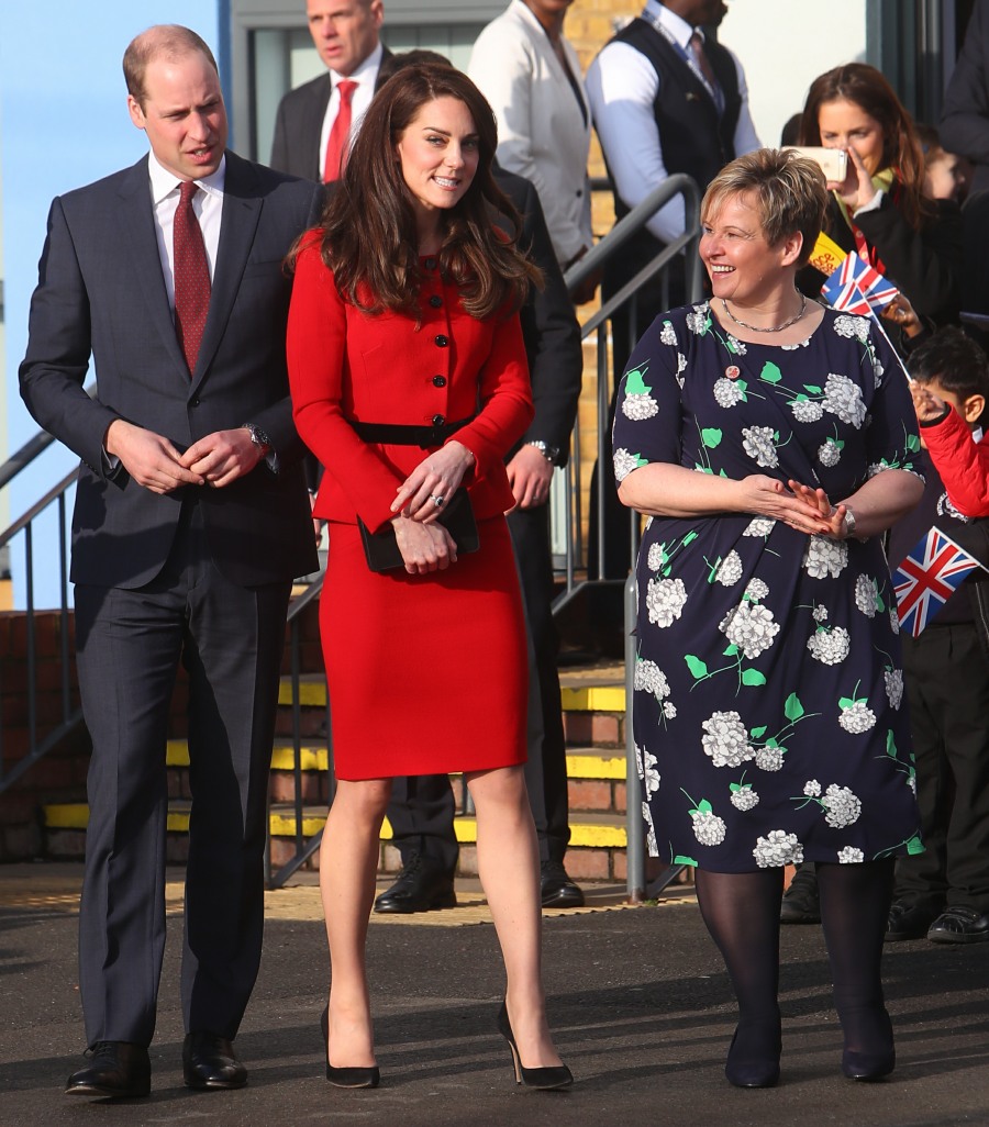 The Duchess of Cambridge, Patron of Place2Be, accompanied by The Duke of Cambridge attends ‘The Big Assembly' by Place2Be hosted at Mitchell Brook Primary School
