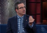 John Oliver during an appearance on CBS's 'The Late Show with Stephen Colbert.'