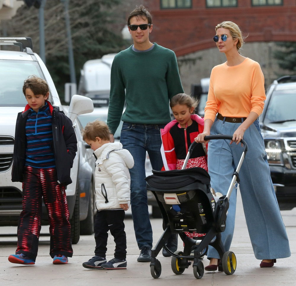 Ivanka Trump And Jared Kushner Take Their Kids Out For Ice Cream In Aspen
