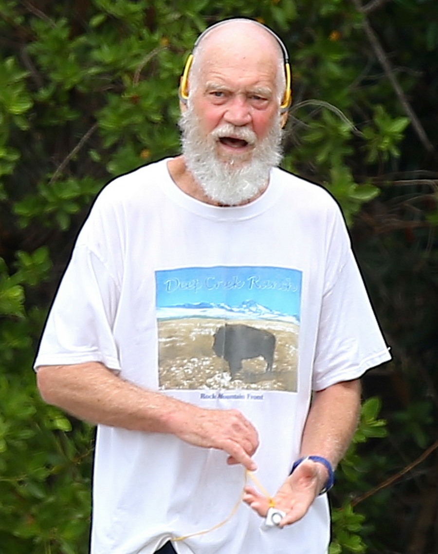 David Letterman Jogs In St Barts