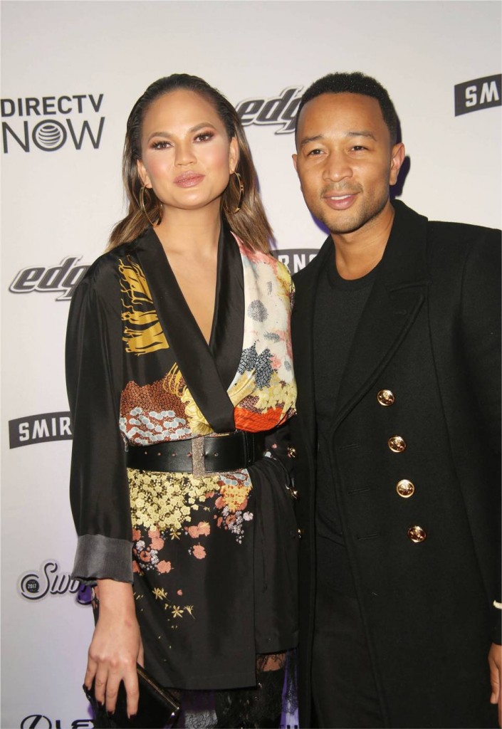 Chrissy Teigen, John Legend at the Sports Illustrated Swimsuit Edition Launch in NYC