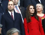 The Duke and Duchess of Cambridge attend the RBS Six Nations match between France and Wales