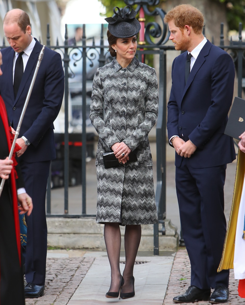 The Duke and Duchess of Cambridge attend Service at Westminster Abbey