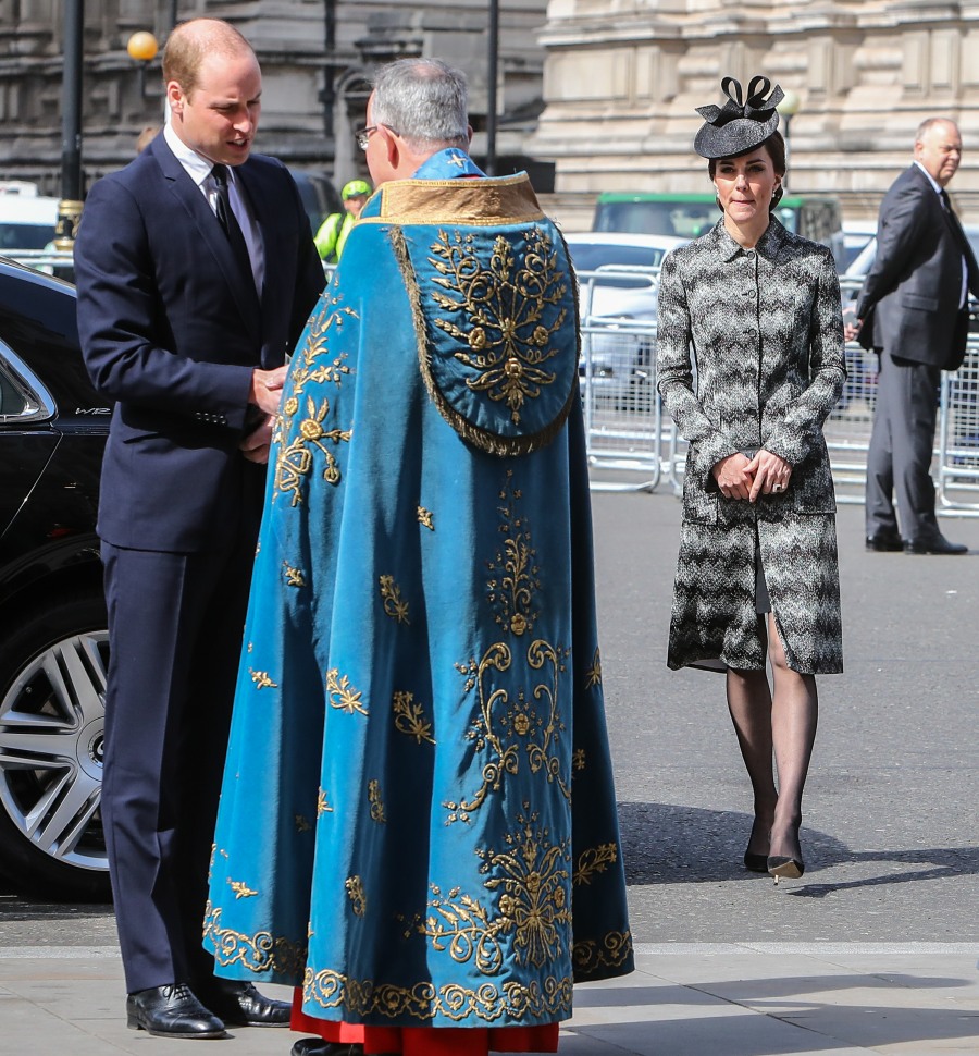 The Duke and Duchess of Cambridge attend Service at Westminster Abbey