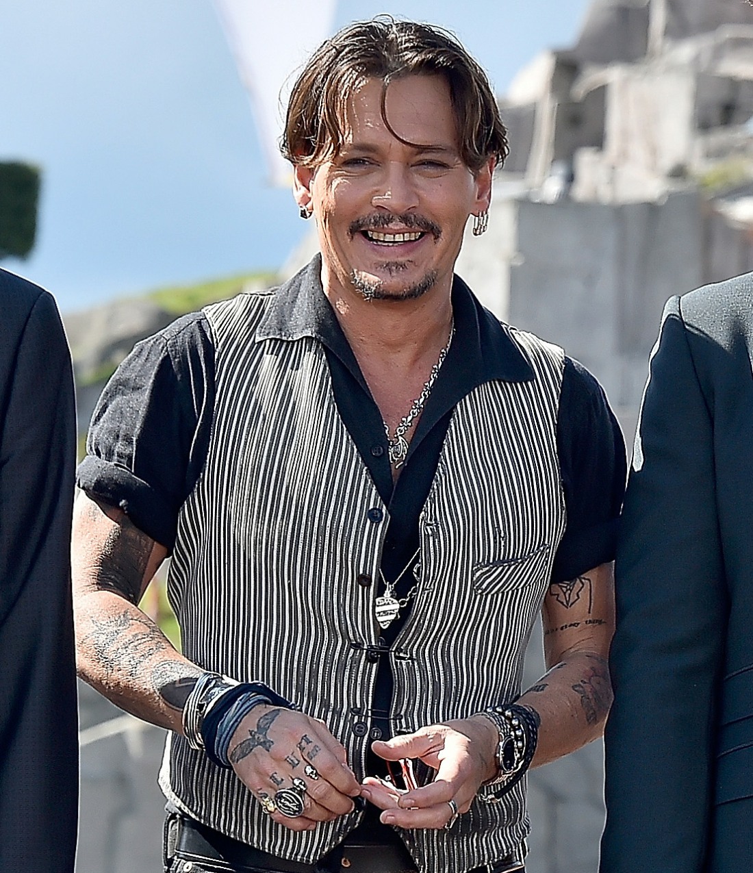 Johnny Depp And The Cast Of 'Pirates Of The Caribbean: Salazar’s Revenge' Sail Into Disneyland Paris To Surprise Fans