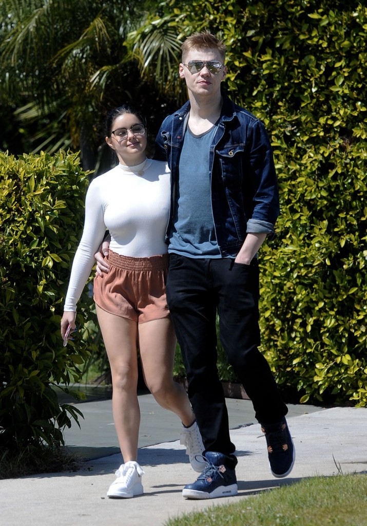 Ariel Winter out with her boyfriend, Levi Meaden at Fred Seagals
