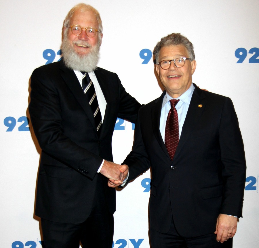 Late Show Host David Letterman interviews Senator Al Franken at the 92nd Street Y