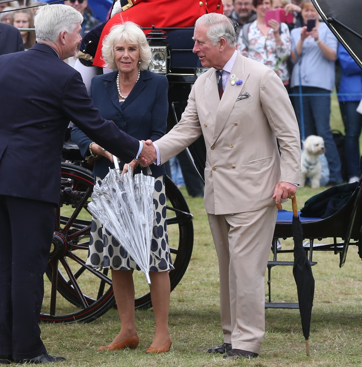 TRH The Prince of Wales and The Duchess of Cornwall visit the Sandringham Flower Show